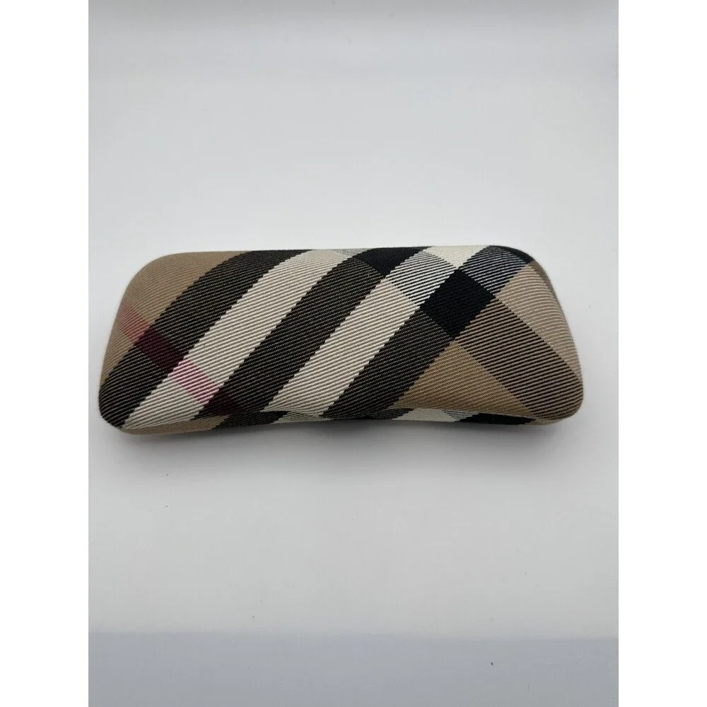 Burberry Nova Check Eyeglasses Sunglasses Clamshell Glasses Case EUC